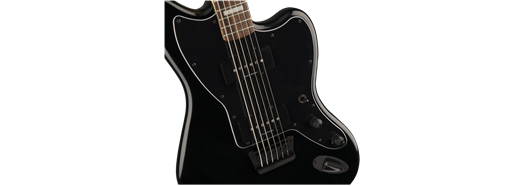 Squier Vintage Modified Baritone Jazzmaster®, Rosewood Fingerboard, Transparent Black