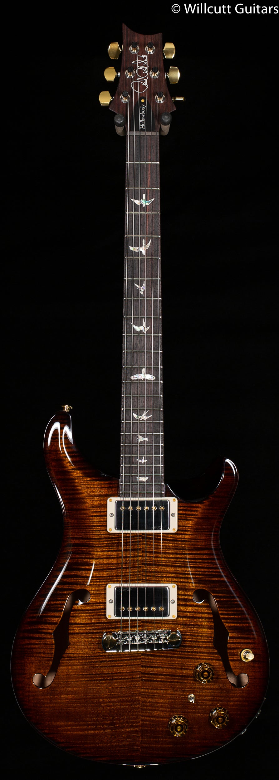 PRS Hollowbody II Piezo Black Gold Wrap 10 Top