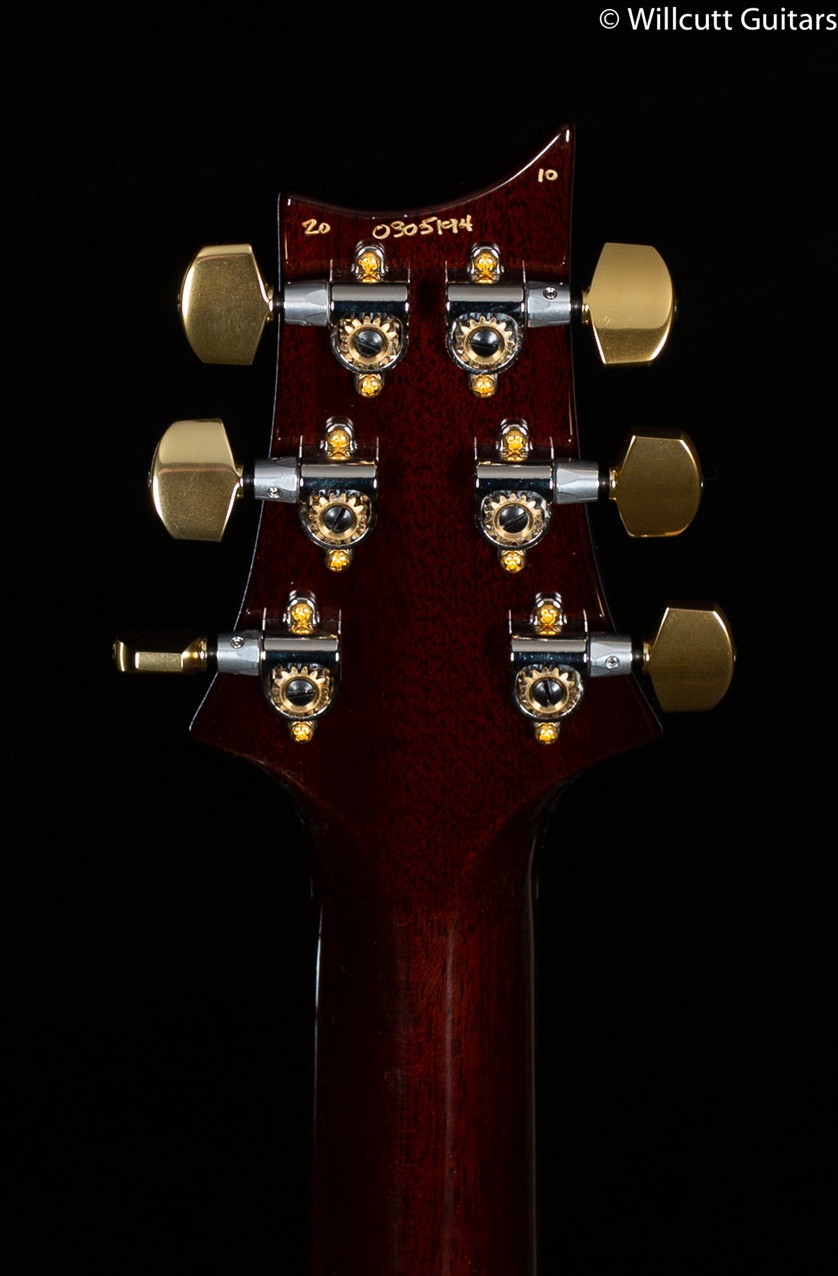 PRS Hollowbody II Piezo Black Gold Wrap 10 Top