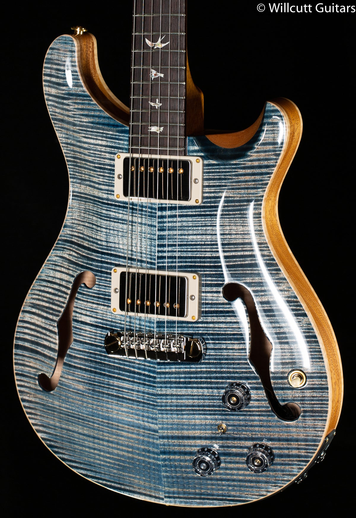 PRS Hollowbody II Piezo Faded Whale Blue 10 Top