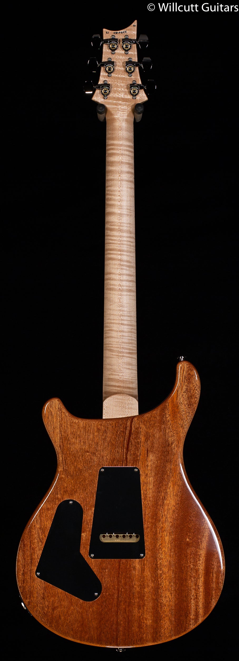 PRS Custom 24 10 Top Blue Fade Wrap Flame Maple Neck