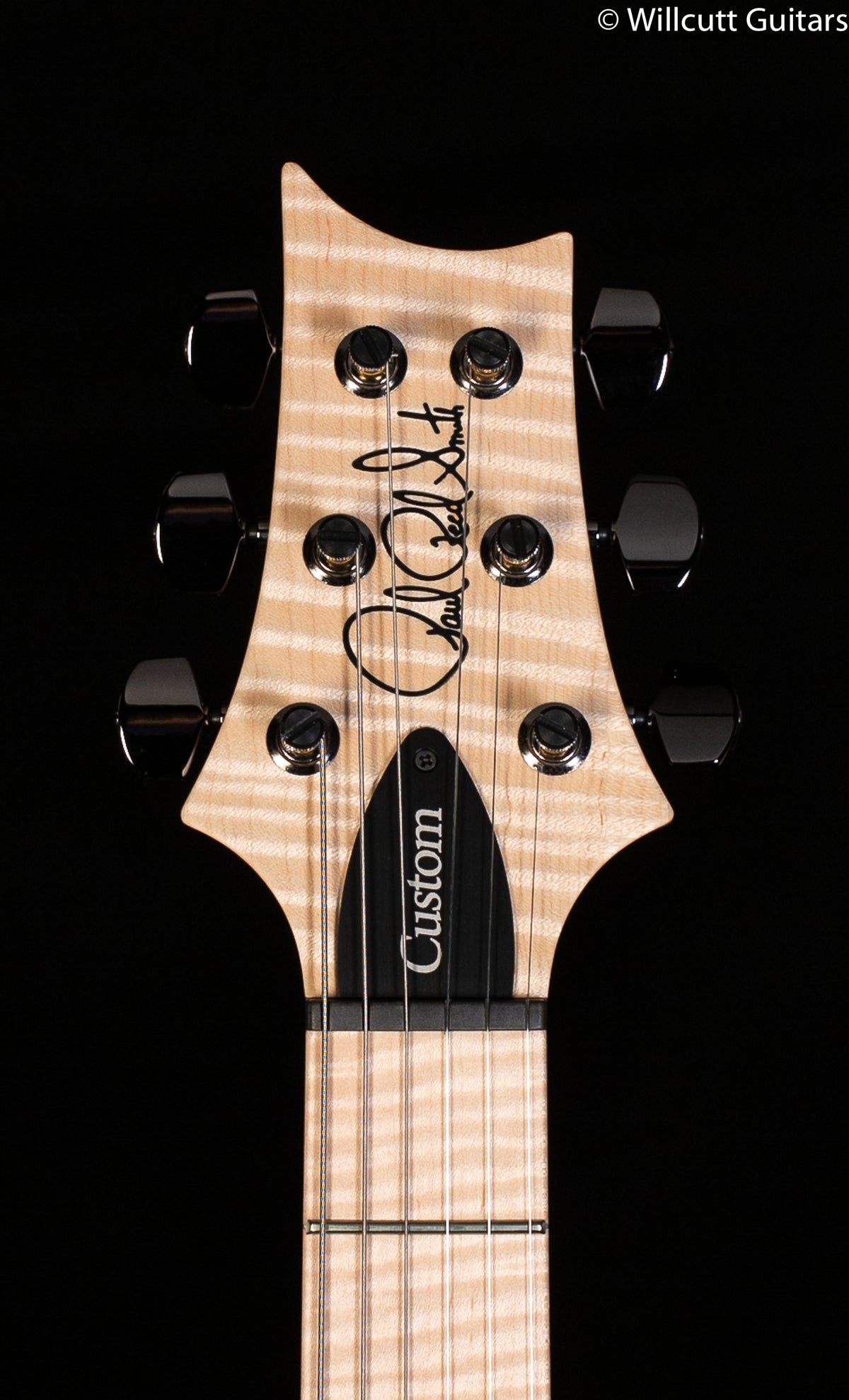 PRS Custom 24 10 Top Blue Fade Wrap Flame Maple Neck