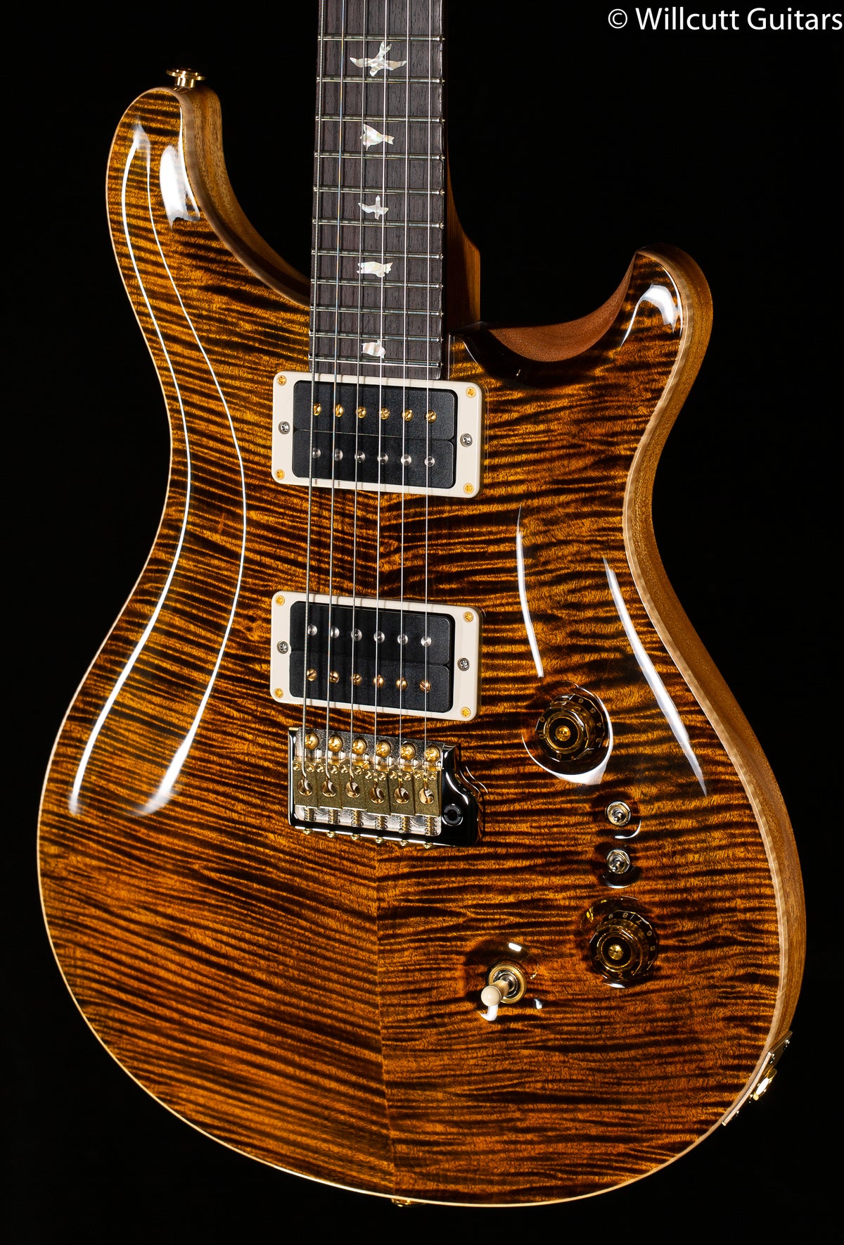 PRS 35th Anniversary Custom 24 Yellow Tiger 10 Top - Willcutt Guitars