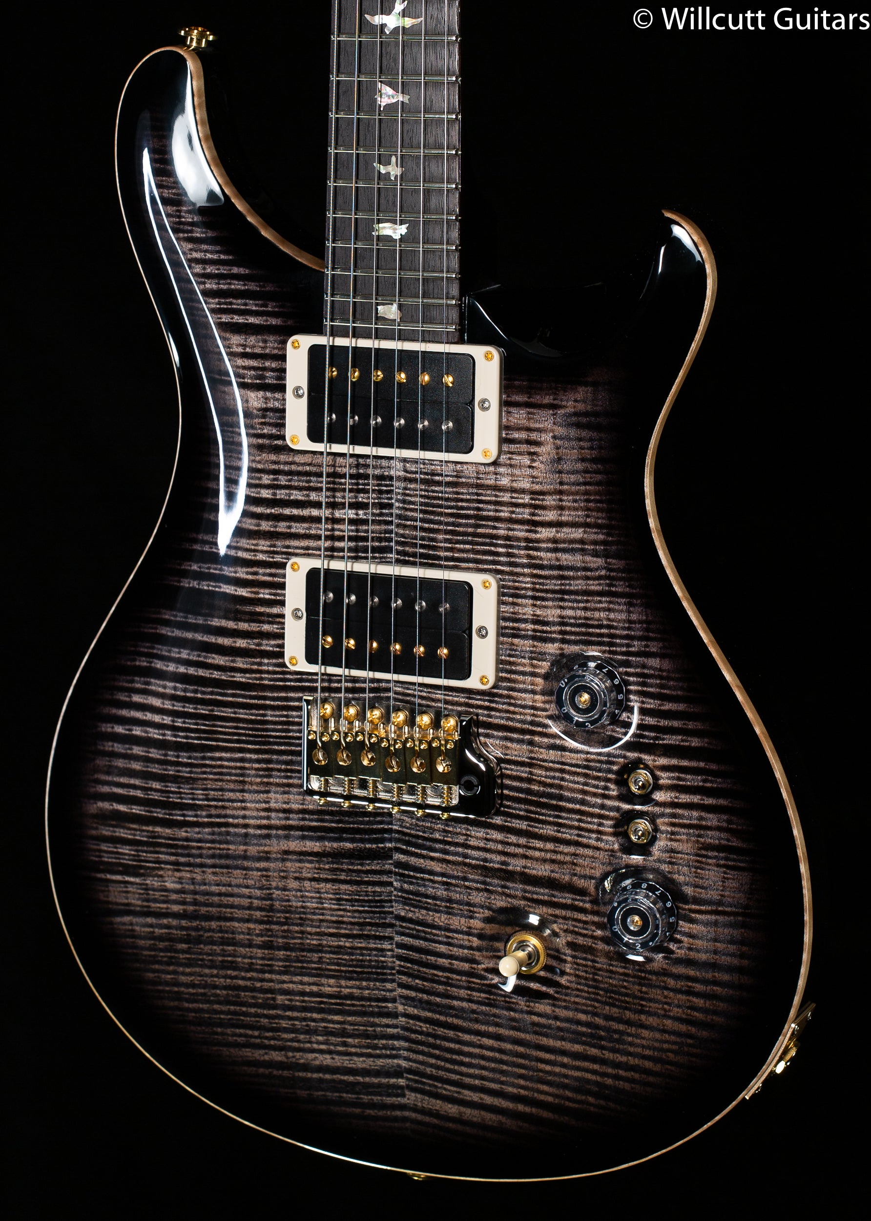 PRS 35th Anniversary Custom 24 Charcoal Burst 10 Top - Willcutt