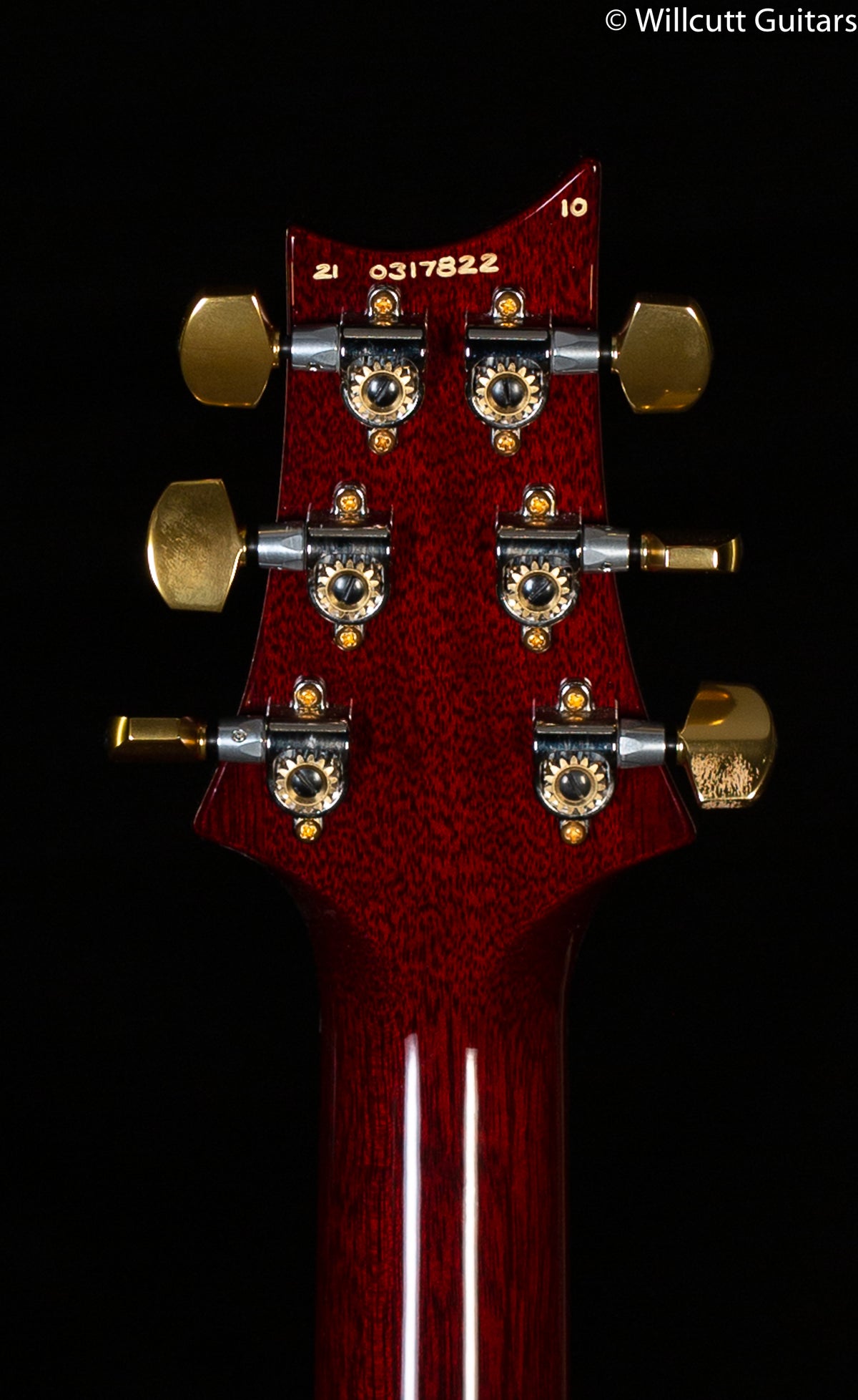 PRS Custom 24 Fire Red Burst 10 Top