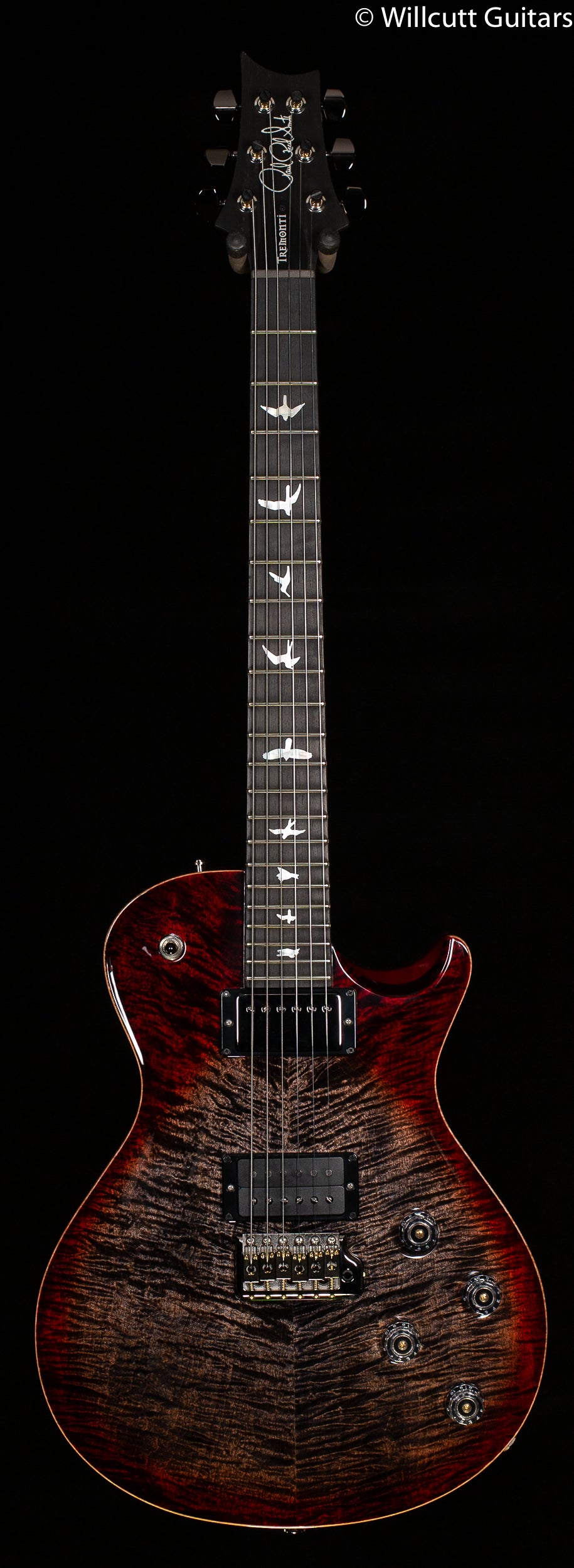PRS Tremonti Wood Library Edition Charcoal Cherry Burst Roasted Maple