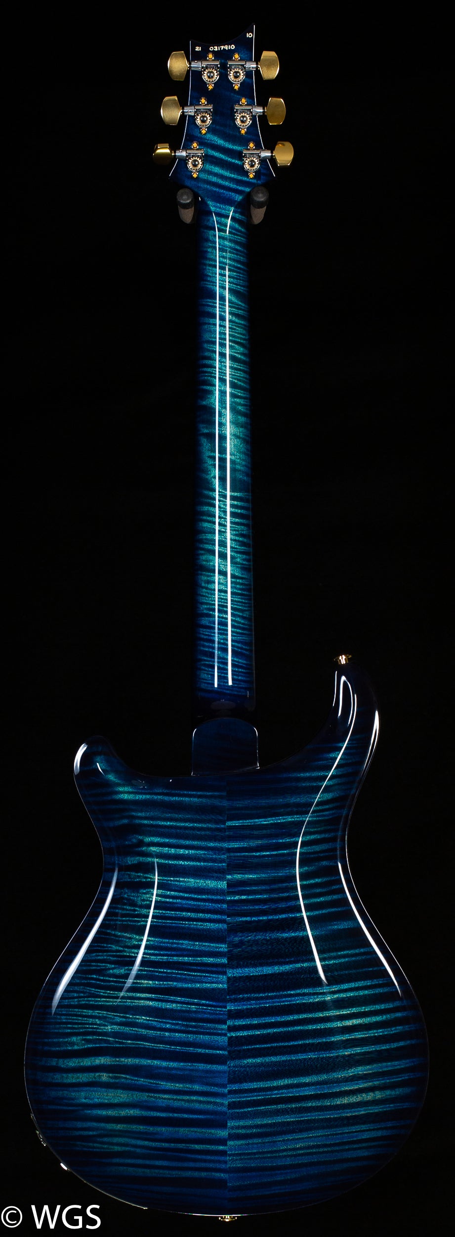 PRS Hollowbody II Piezo Wood Library Edition River Blue Smokeburst