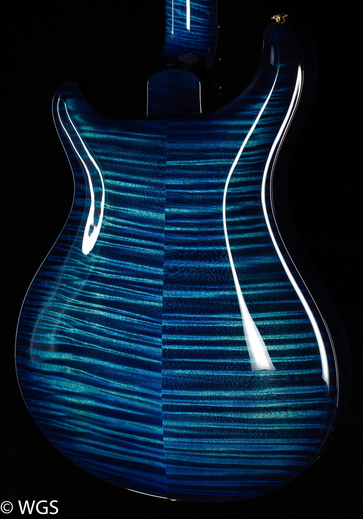 PRS Hollowbody II Piezo Wood Library Edition River Blue Smokeburst