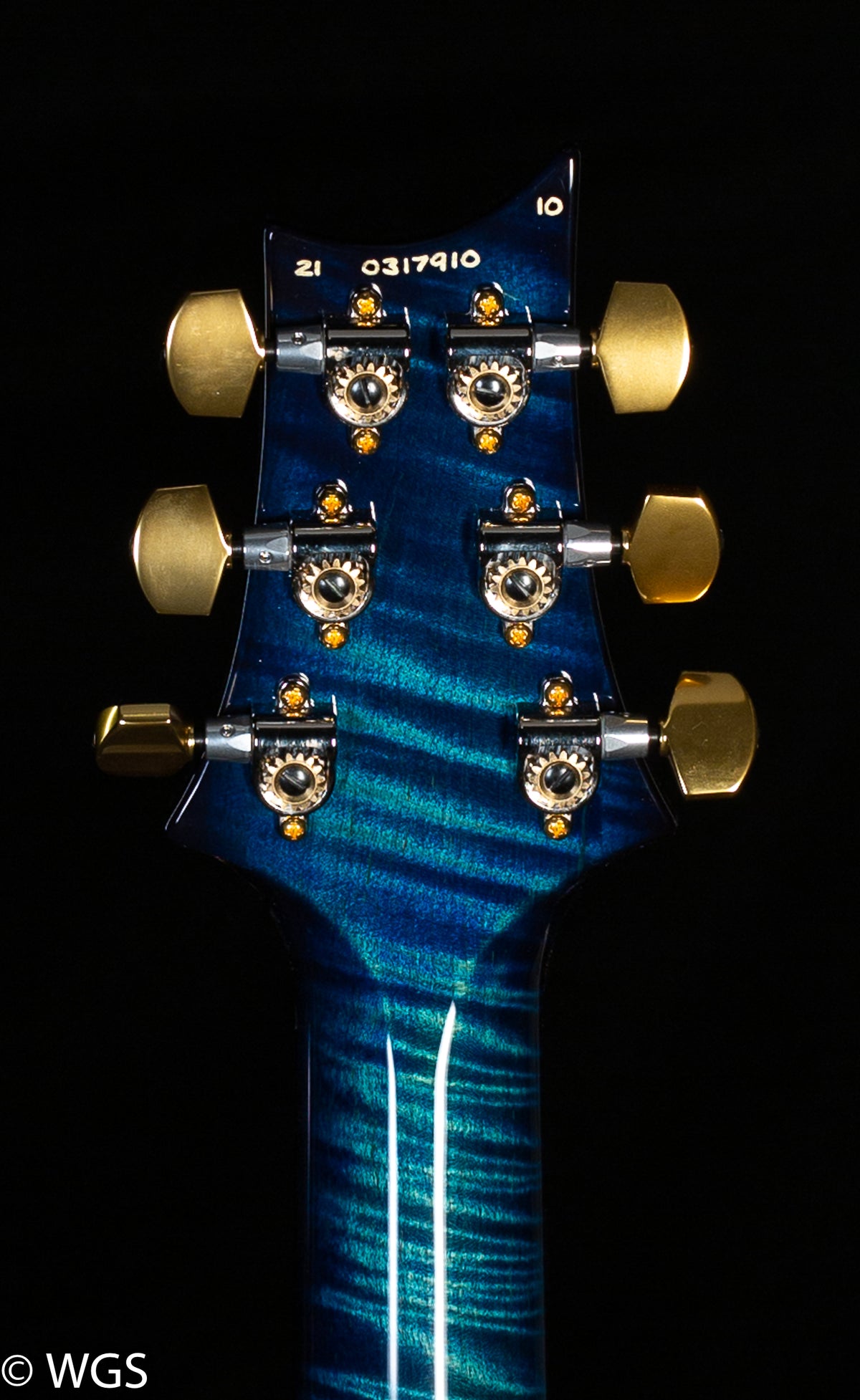 PRS Hollowbody II Piezo Wood Library Edition River Blue Smokeburst