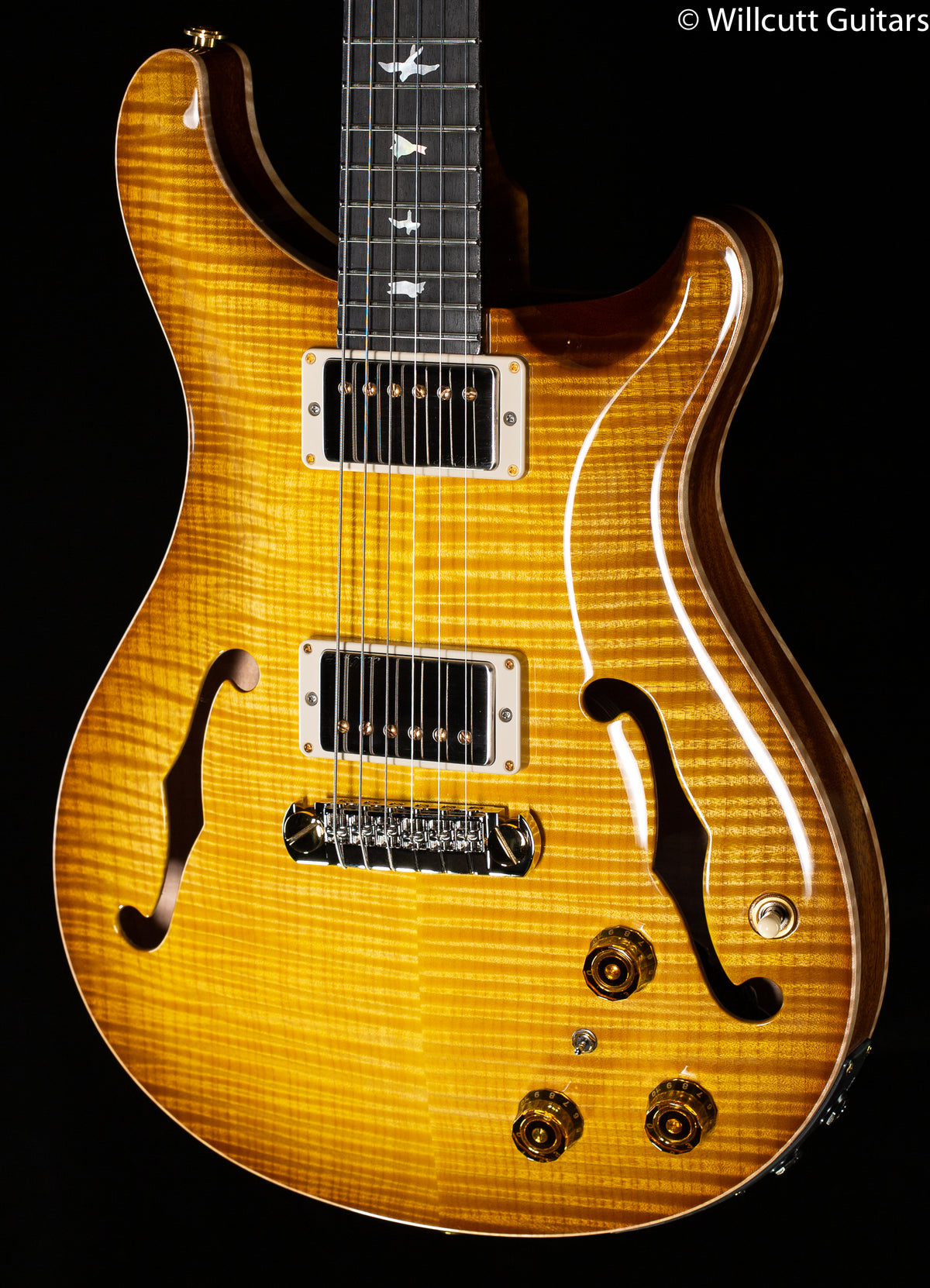 PRS Hollowbody II Piezo Wood Library Edition Livingston Lemondrop