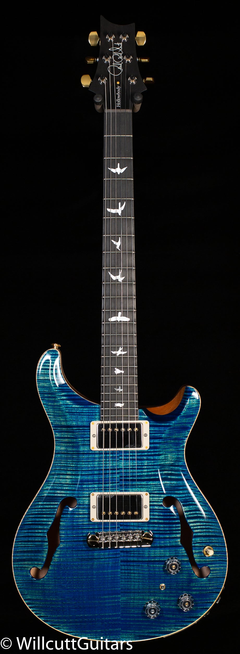 PRS Hollowbody II Piezo Wood Library Edition River Blue