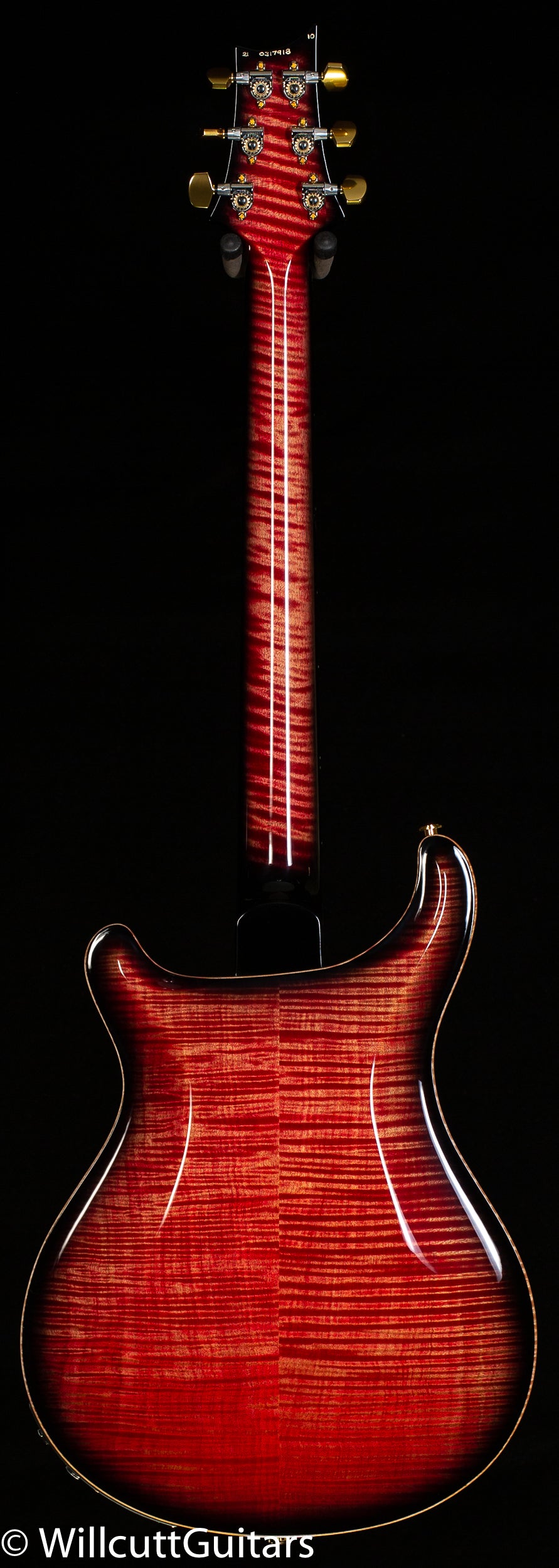 PRS Hollowbody II Piezo Wood Library Edition Blood Orange Smokeburst