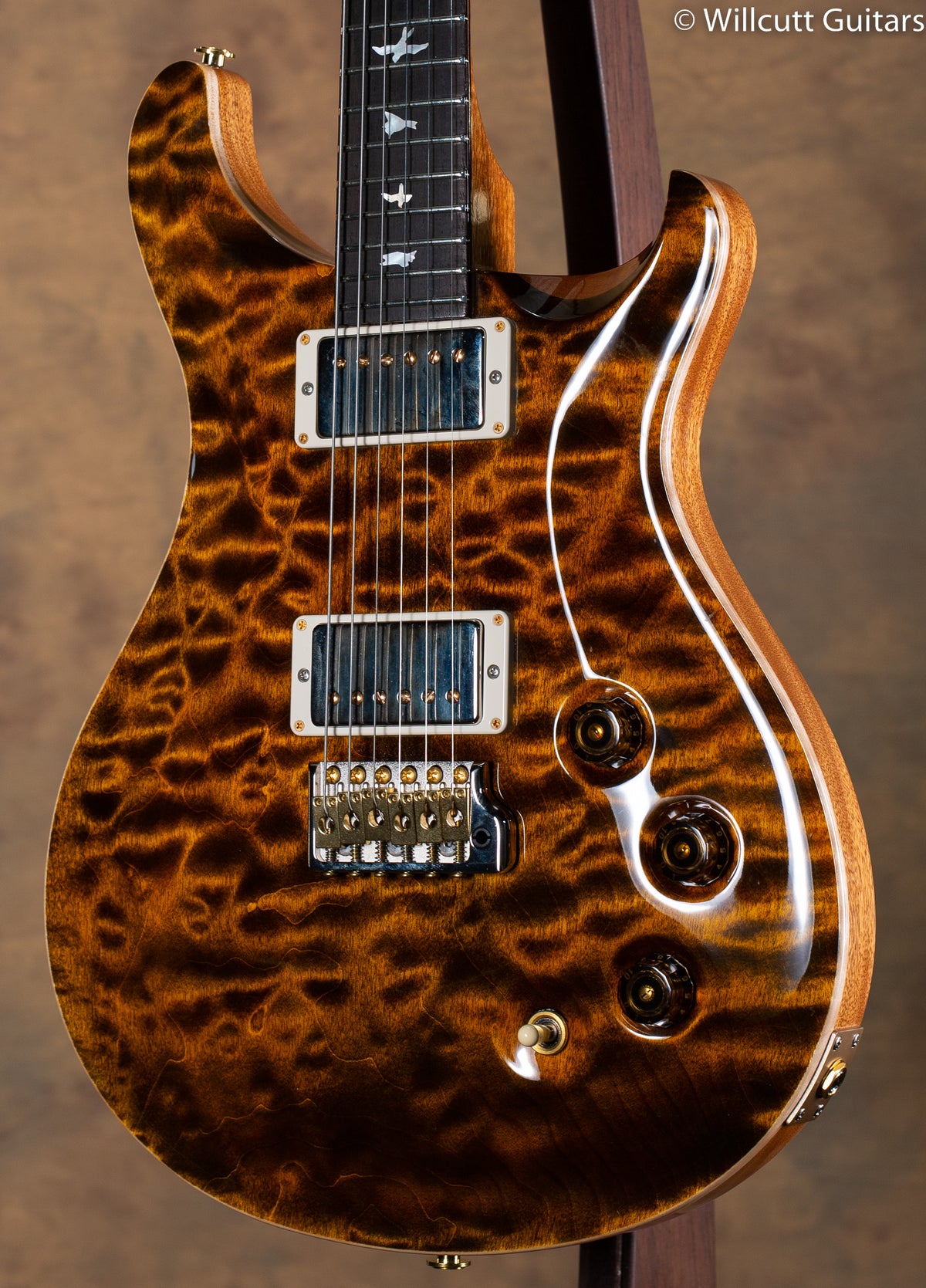 PRS Wood Library DGT Yellow Tiger Brazilian Fretboard