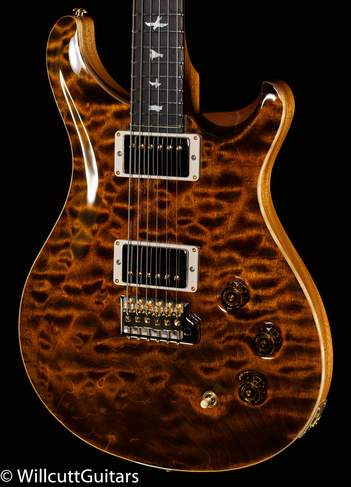 PRS DGT Wood Library Edition Yellow Tiger Brazilian Fretboard