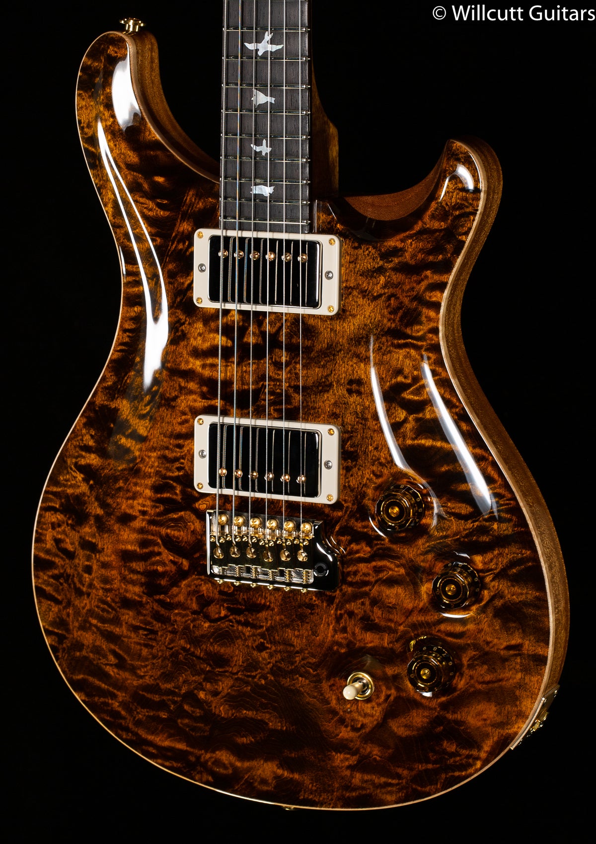 PRS DGT Wood Library Edition Yellow Tiger Brazilian Fretboard