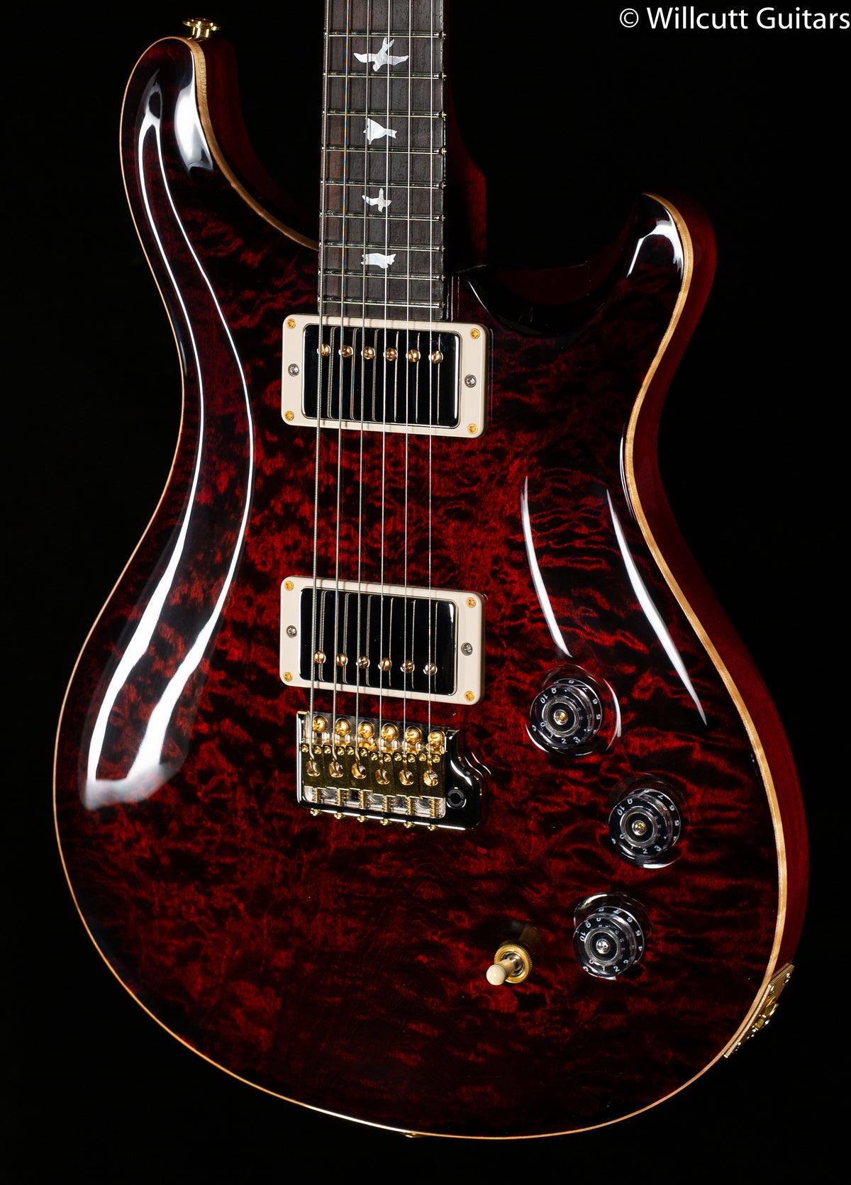 PRS DGT Wood Library Edition Fire Red Burst Brazilian Fretboard