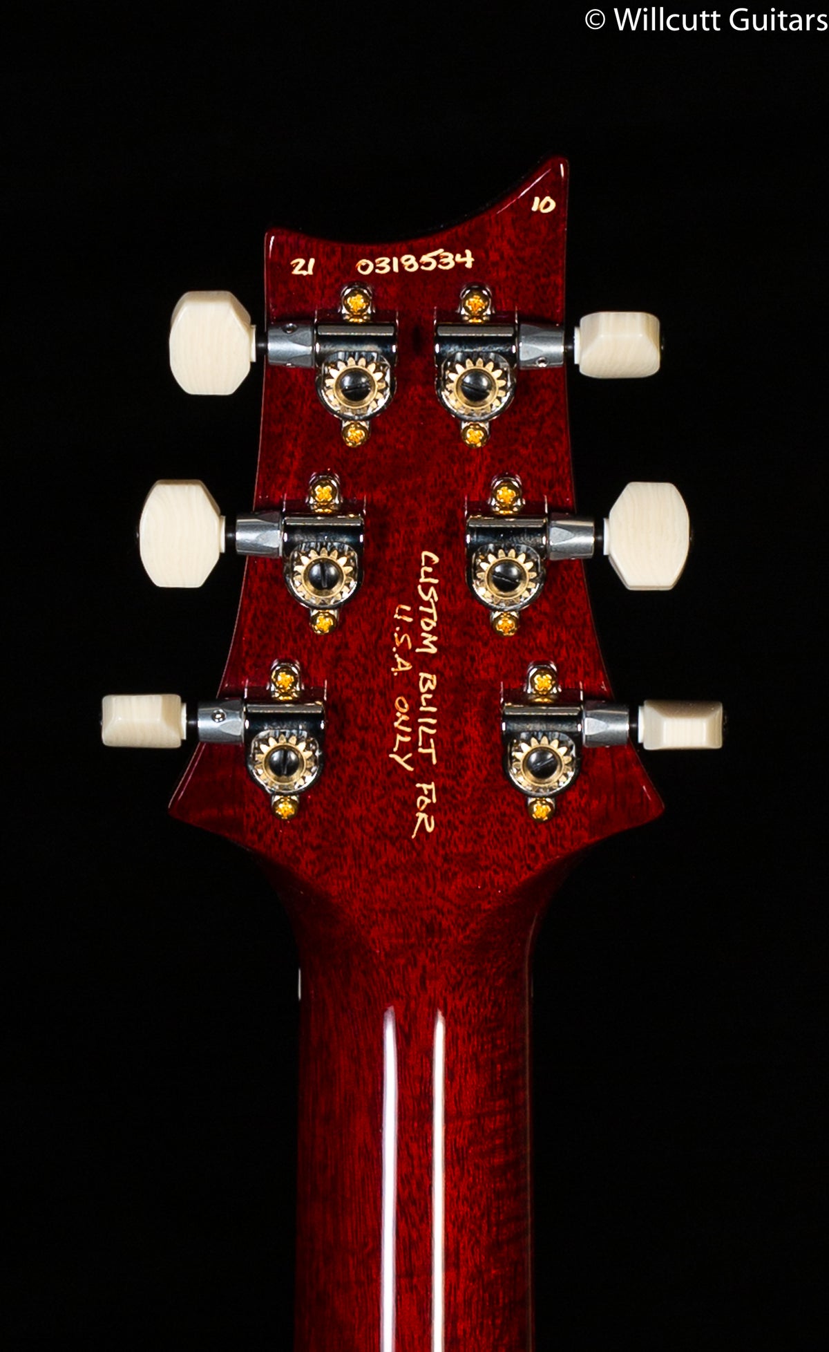 PRS DGT Wood Library Edition Fire Red Burst Brazilian Fretboard