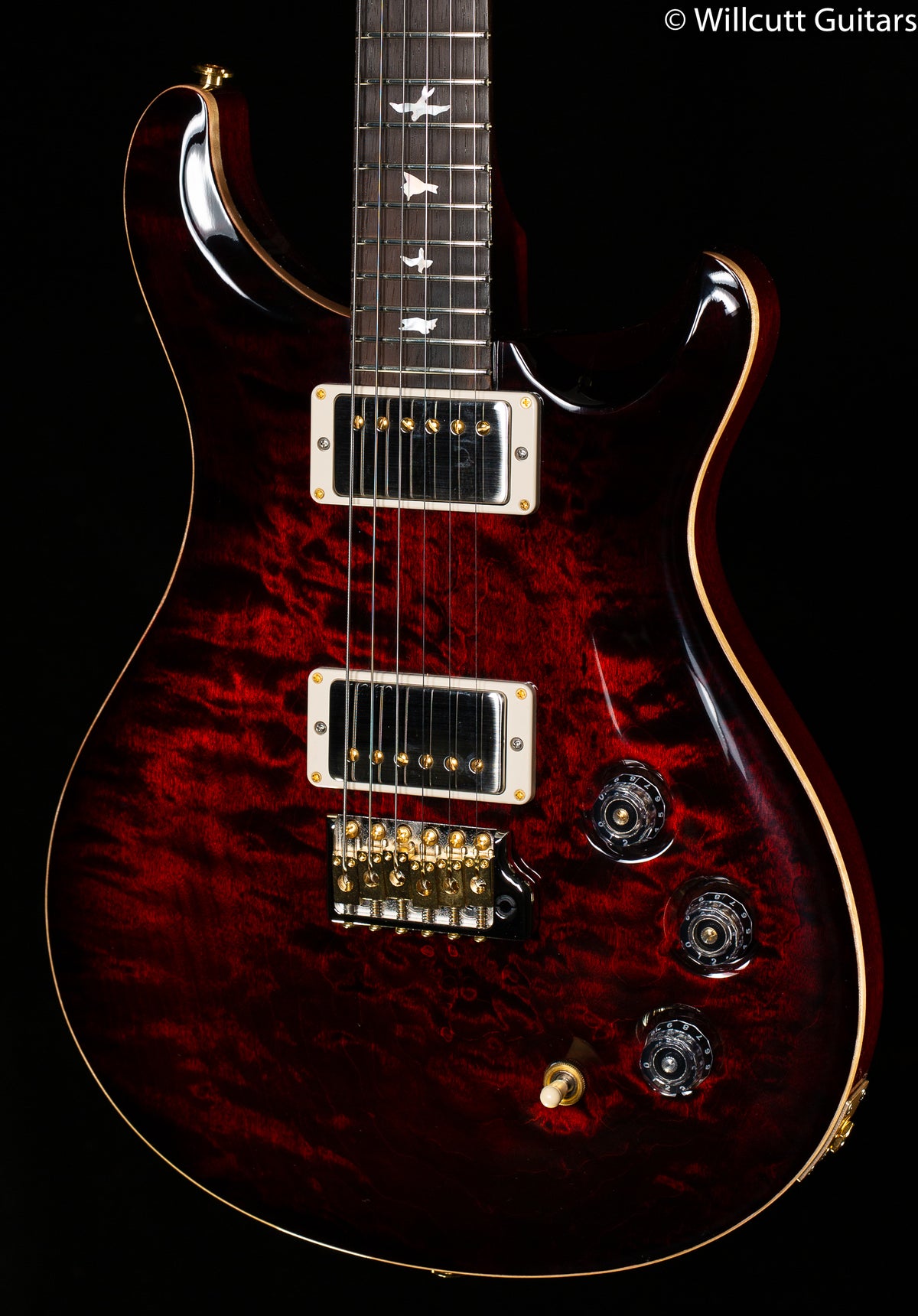 PRS DGT Wood Library Edition Fire Red Burst Brazilian Fretboard