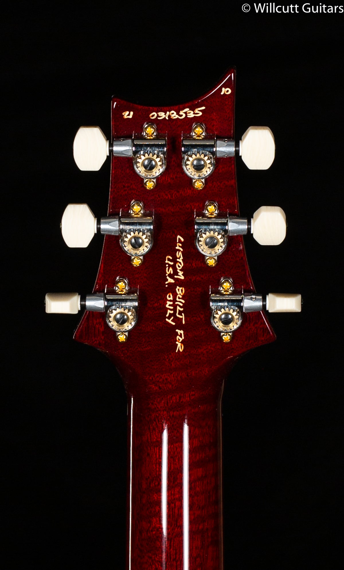 PRS DGT Wood Library Edition Fire Red Burst Brazilian Fretboard