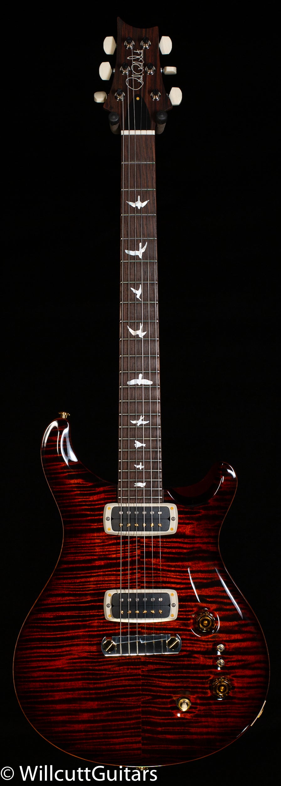 PRS Paul&#39;s Guitar Wood Library Edition Fire Red Roasted Maple 10 Top