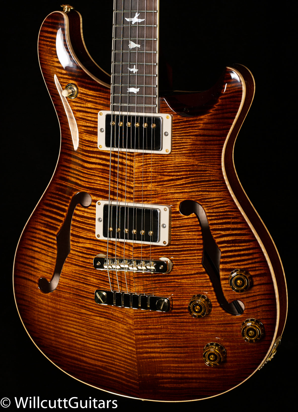 PRS Hollowbody II 594 Wood Library Edition Copperhead Burst