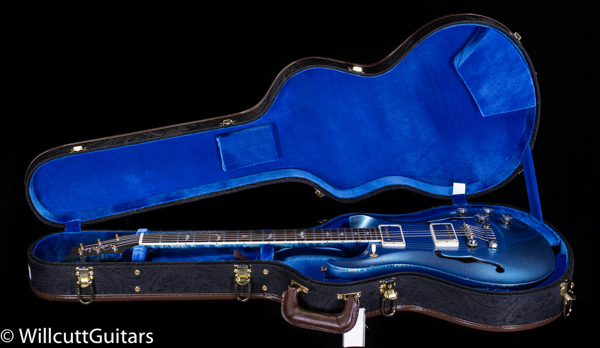 PRS Hollowbody II 594 Wood Library Edition Frost River Blue