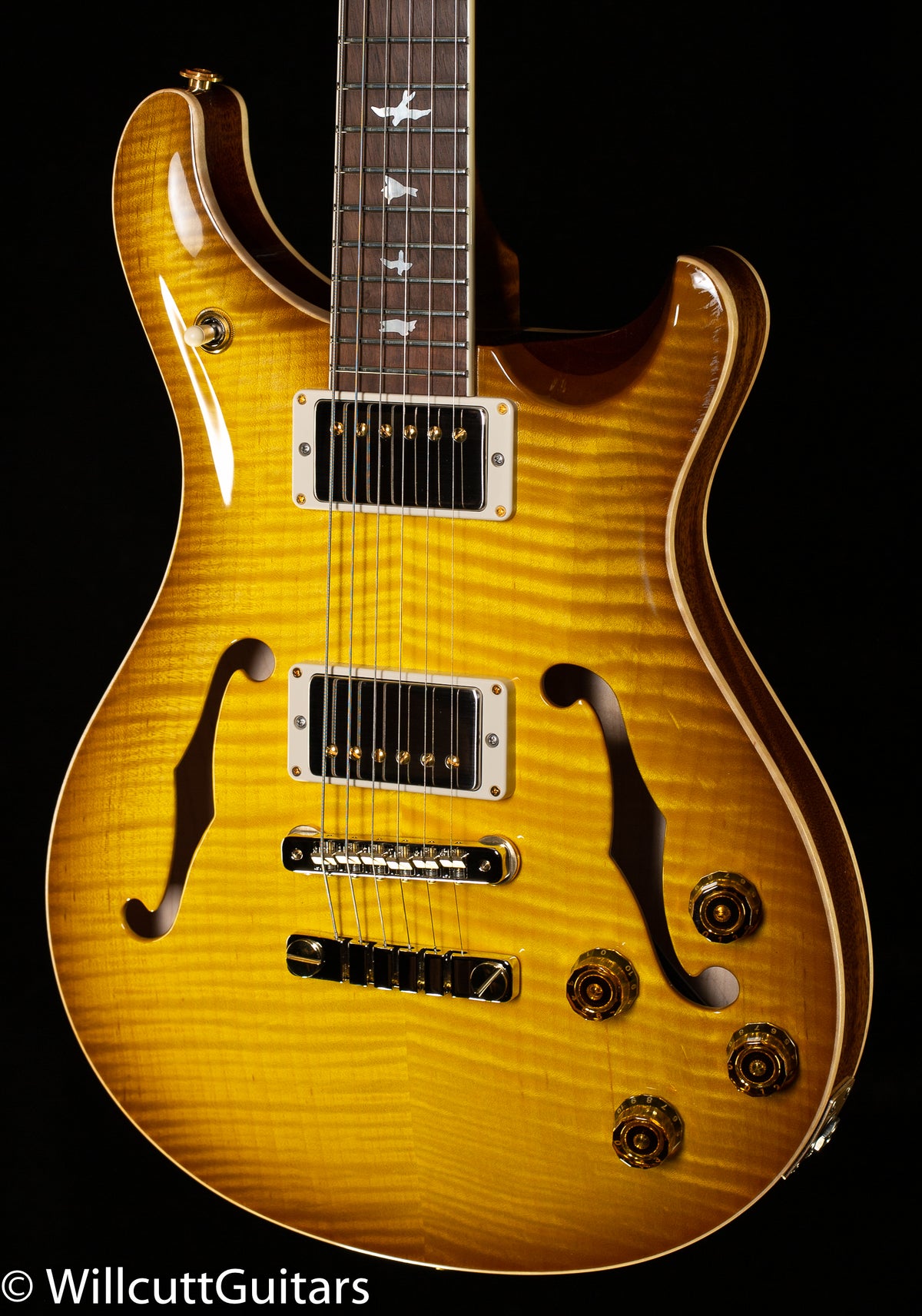 PRS Hollowbody II 594 Wood Library Edition Livingston Lemondrop