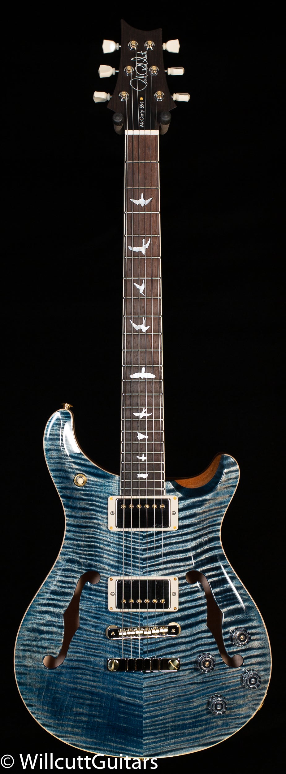 PRS Hollowbody II 594 Wood Library Edition Faded Whale Blue