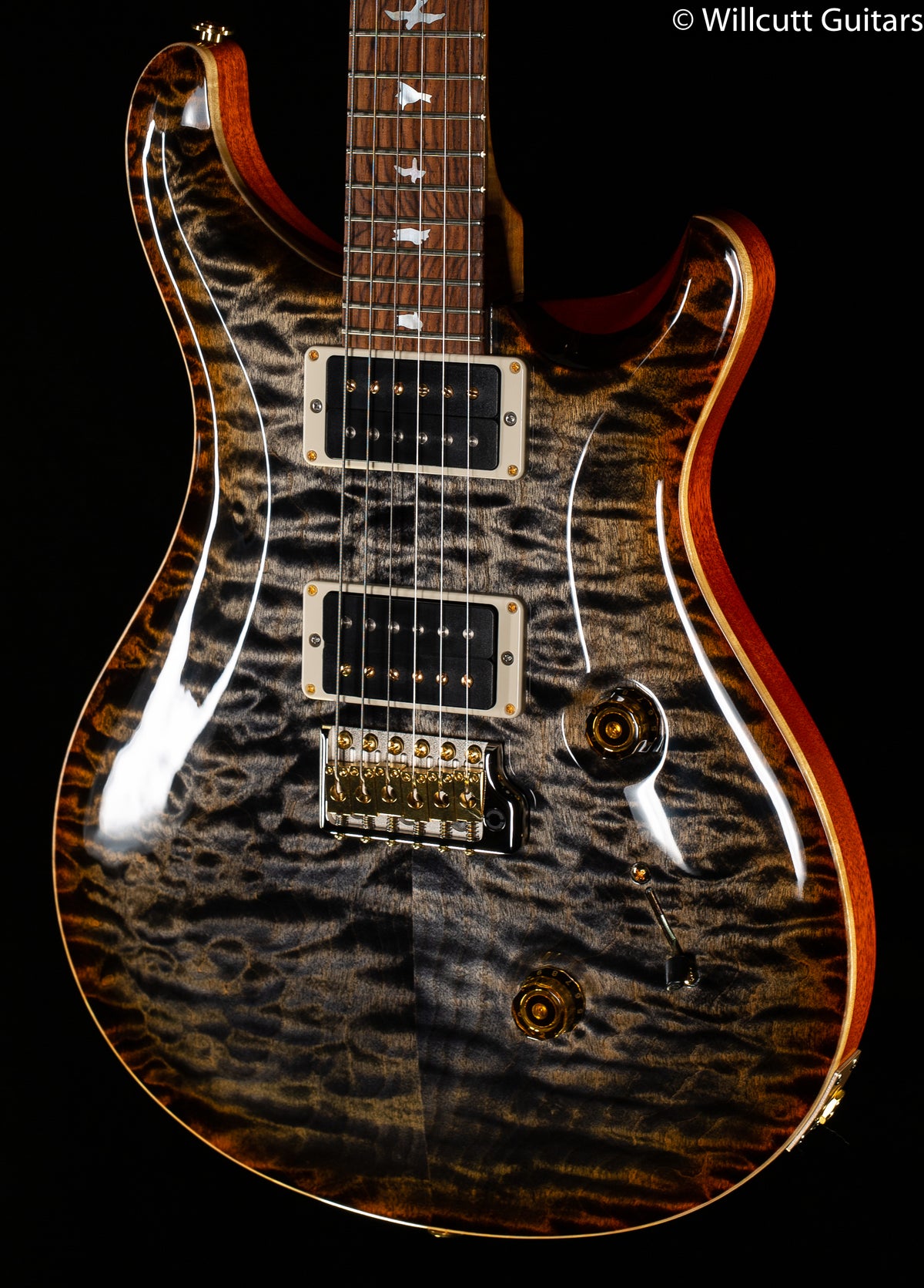 PRS Custom 24 Wood Library Edition Burnt Maple Leaf Roasted Maple