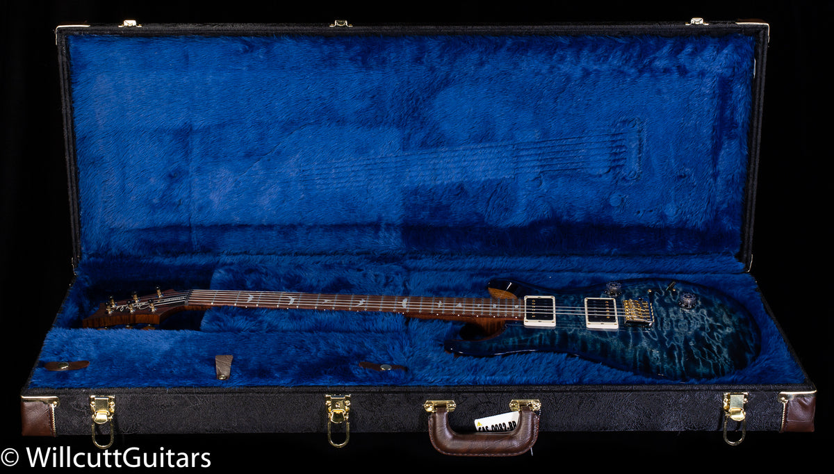 PRS Custom 24 Wood Library Edition Whale Blue Burst Roasted Maple