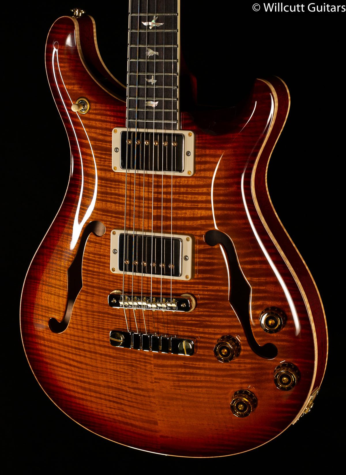 PRS McCarty 594 Hollowbody II Dark Cherry Sunburst 10 Top