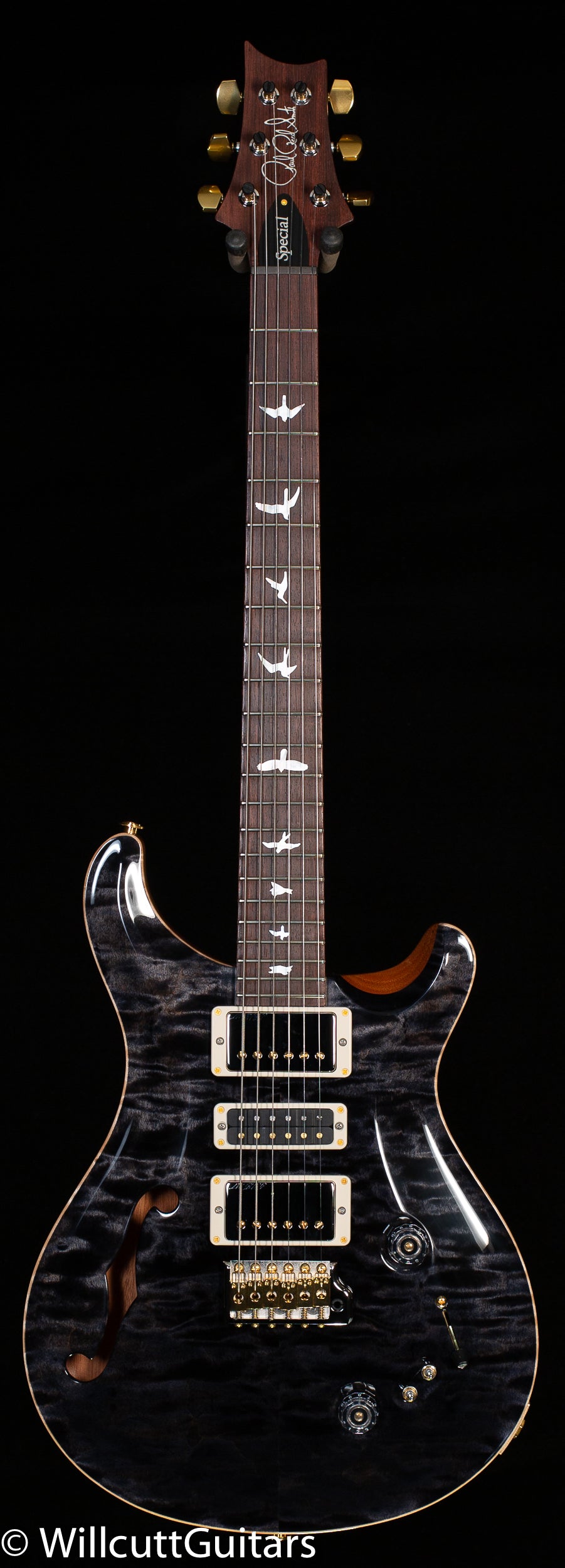 PRS Wood Library Special Semi-hollow Grey Black Quilt Maple 10 Top