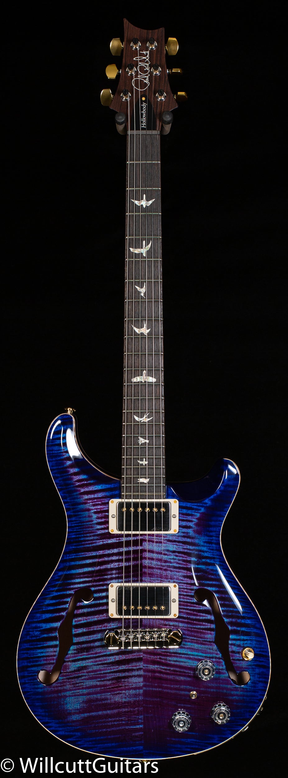 PRS Hollowbody II Piezo Violet Blue Burst 10 Top