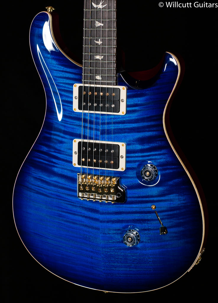 2021 PRS Custom 24 Blue Burst 10 Top - Willcutt Guitars