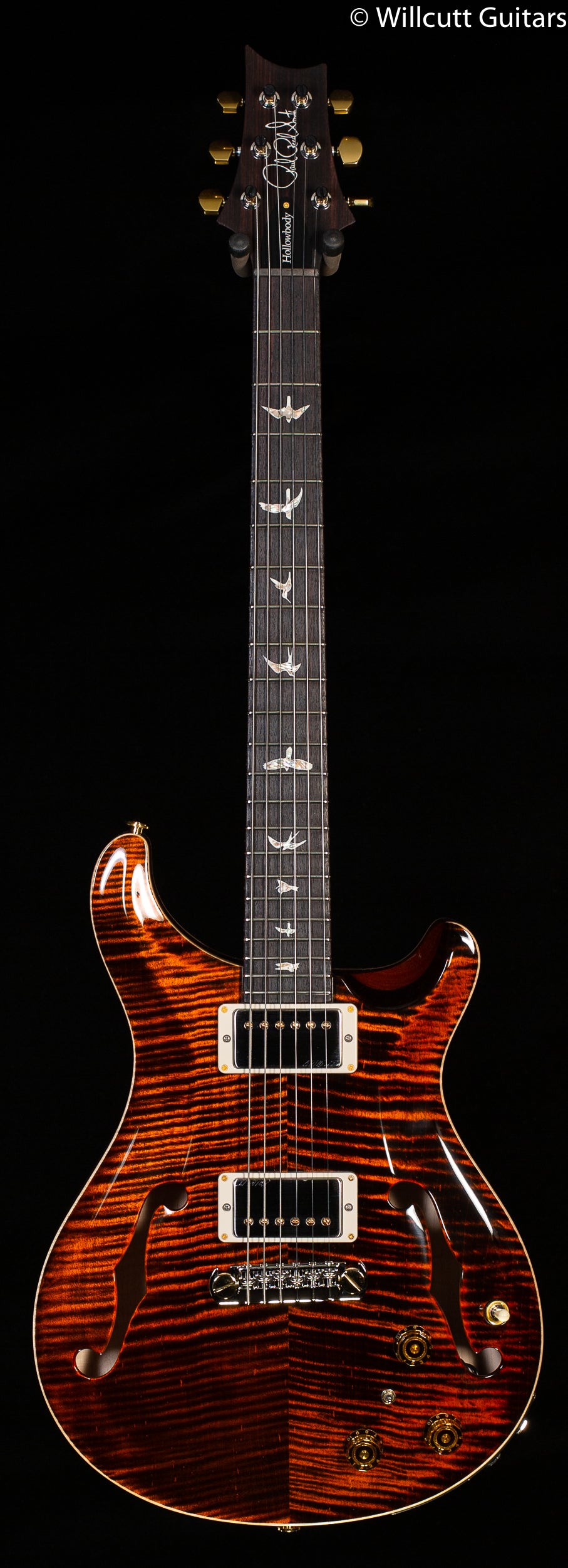 PRS Hollowbody II Piezo Orange Tiger 10 Top