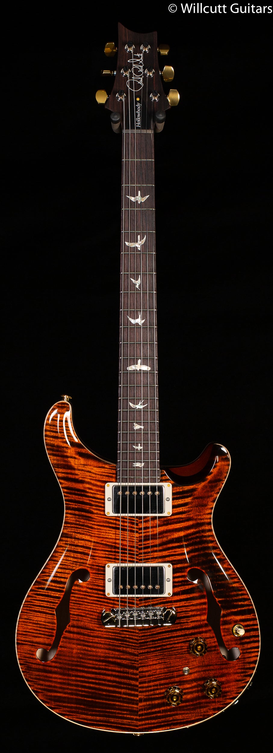 PRS Hollowbody II Piezo Orange Tiger 10 Top