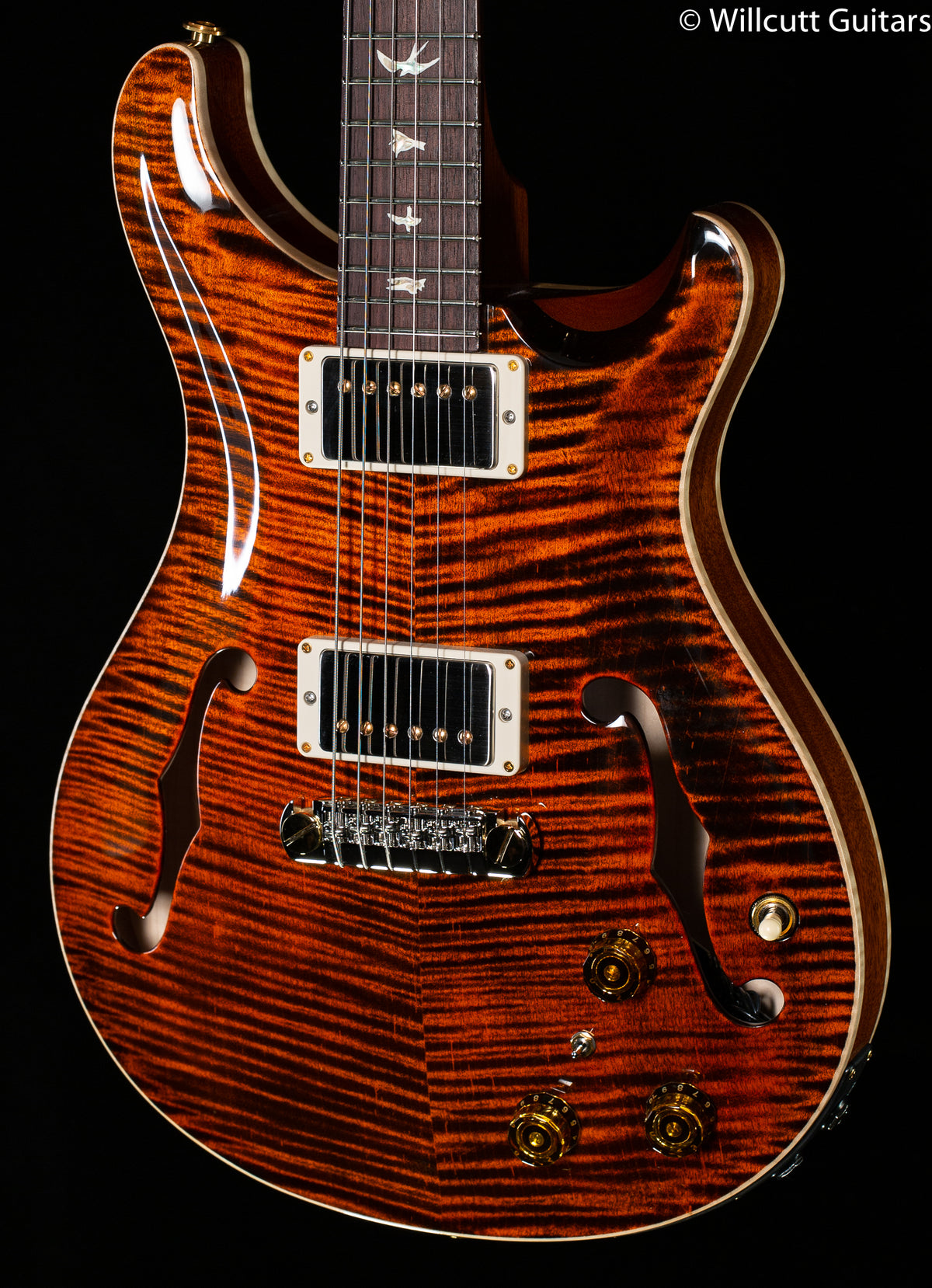 PRS Hollowbody II Piezo Orange Tiger 10 Top