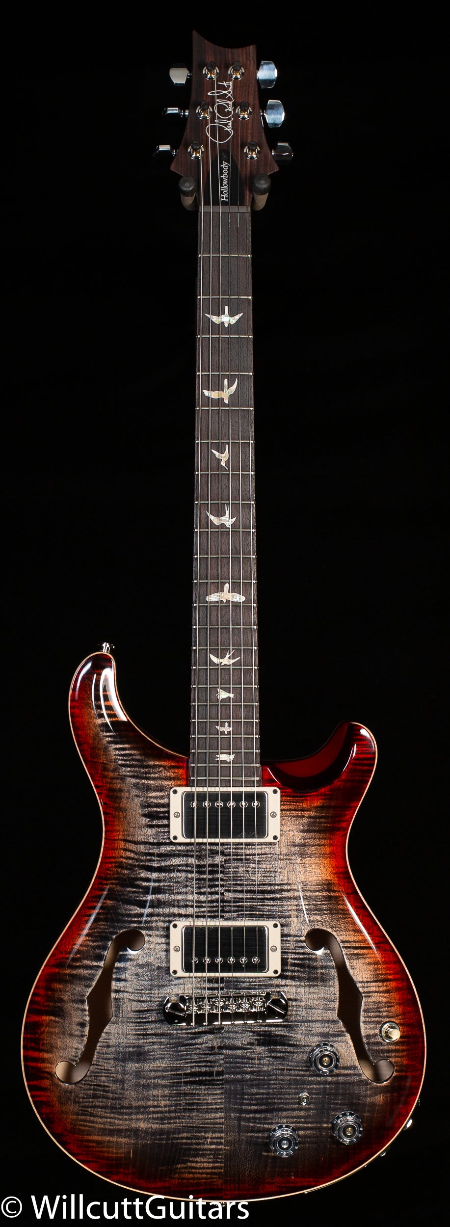 PRS Hollowbody II Piezo Charcoal Cherry Burst