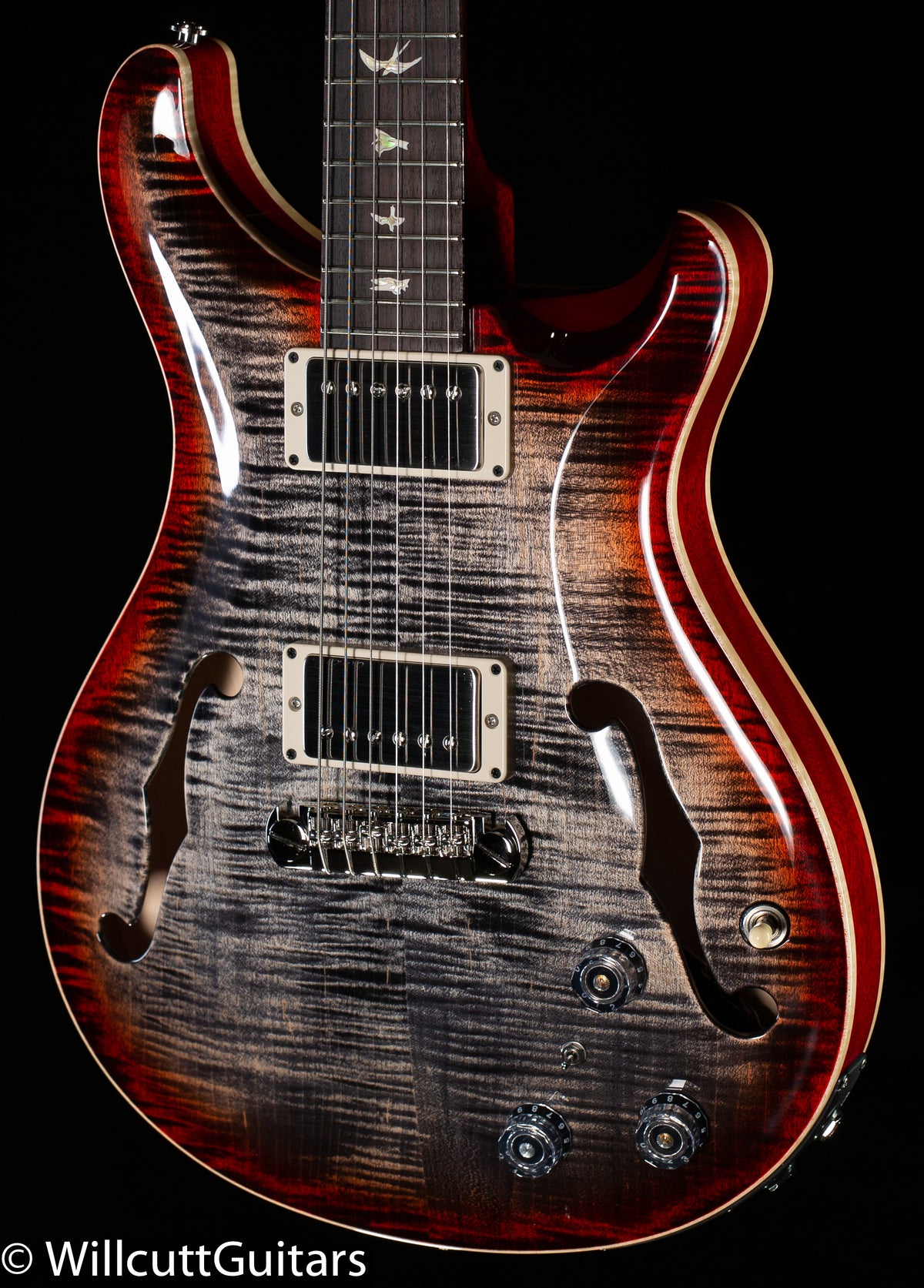 PRS Hollowbody II Piezo Charcoal Cherry Burst