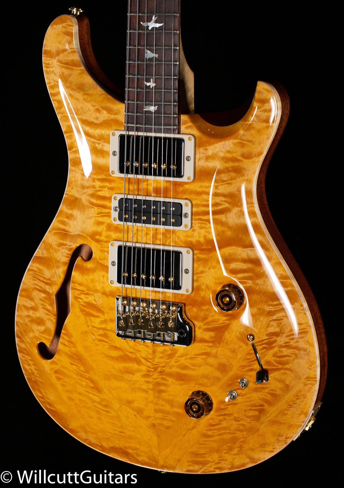 PRS Wood Library Special Semi-hollow Honey Quilt Maple 10 Top