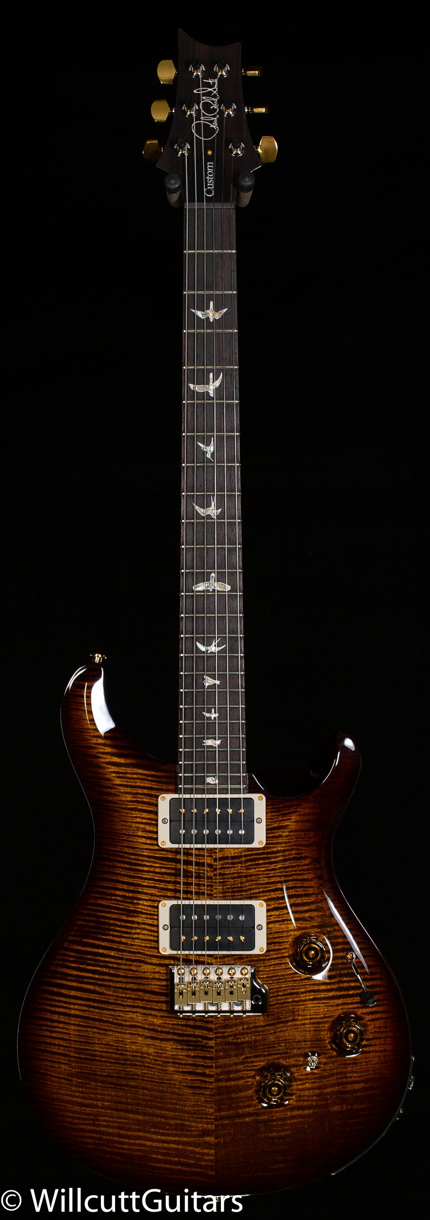 PRS Custom 24 Piezo Black Gold Wrap 10 Top