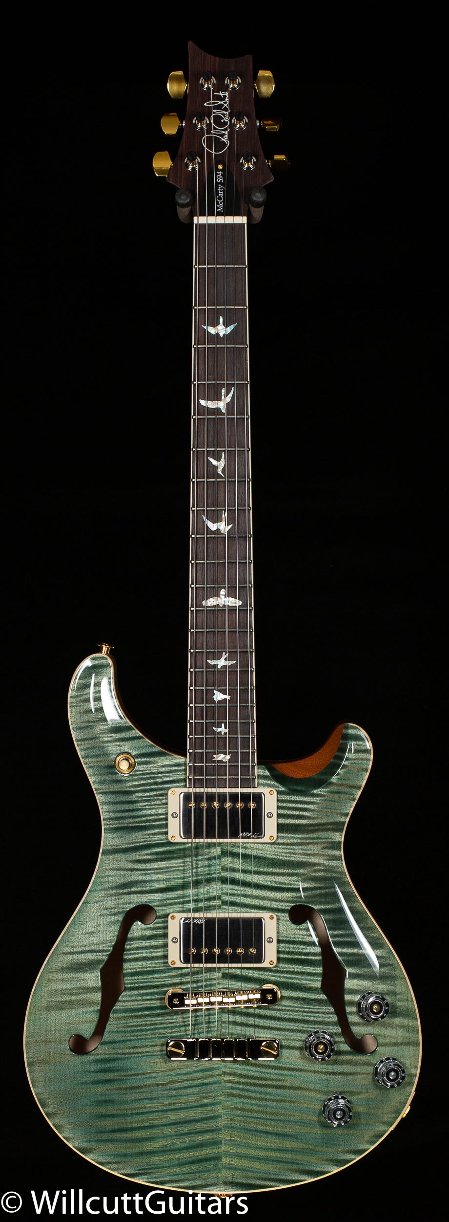 PRS McCarty 594 Hollowbody II Trampas Green 10 Top