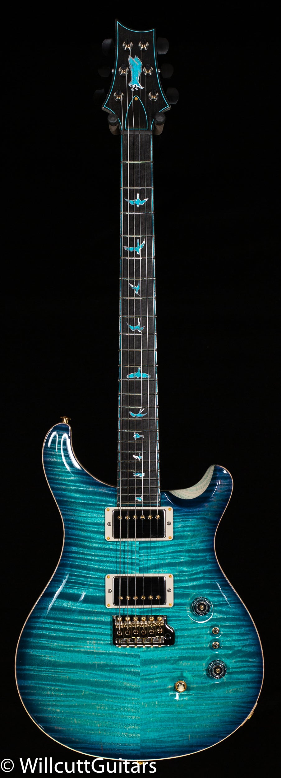 PRS Private Stock #9456 Custom 24-08 Faded Turquoise Smoke Burst
