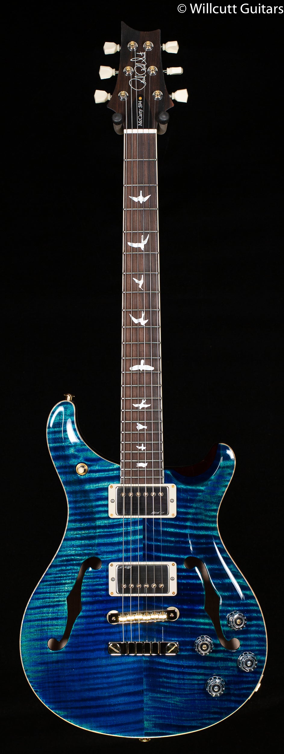 PRS Hollowbody II 594 Wood Library Edition River Blue