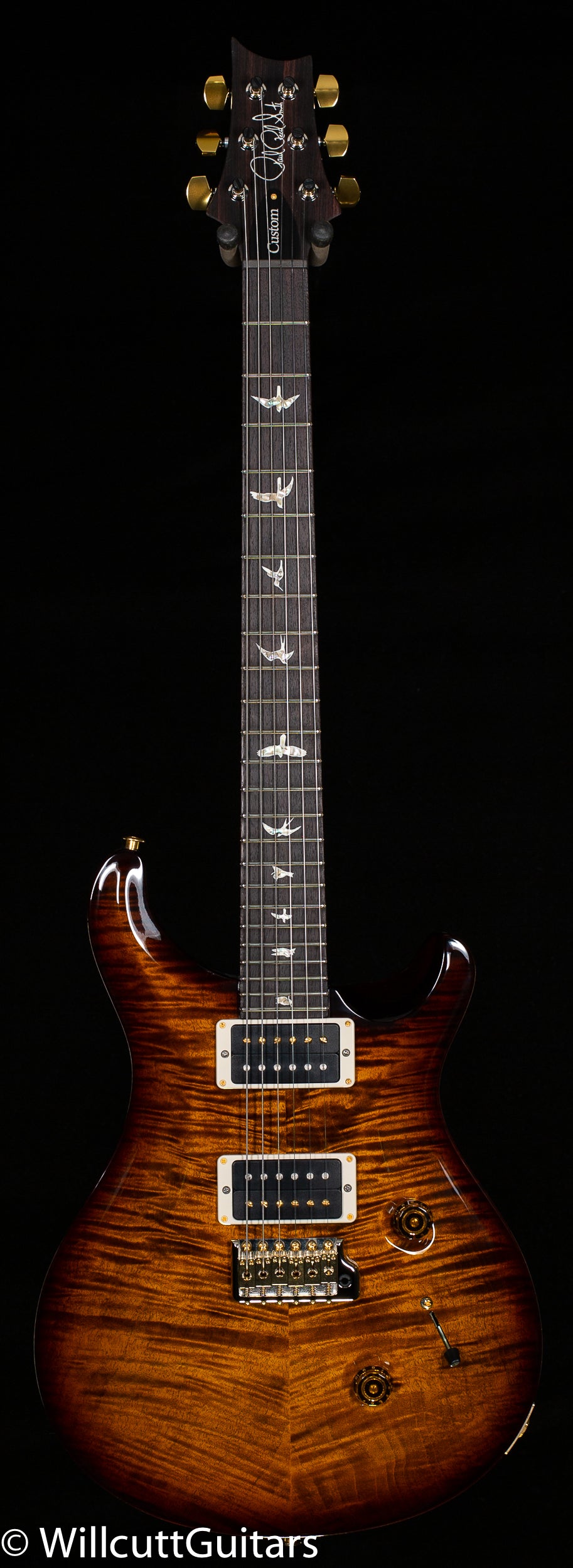 2021 PRS Custom 24 Black Gold Wrap 10 Top (294) - Willcutt Guitars