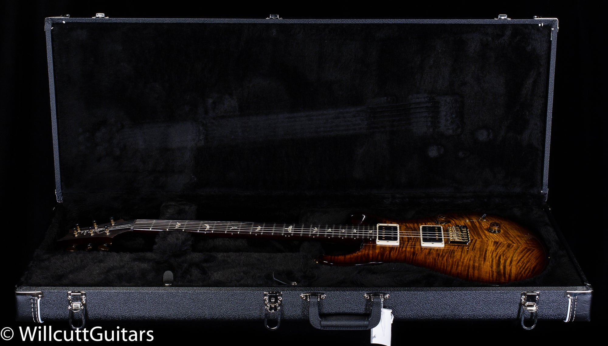 2021 PRS Custom 24 Black Gold Wrap 10 Top (294) - Willcutt Guitars