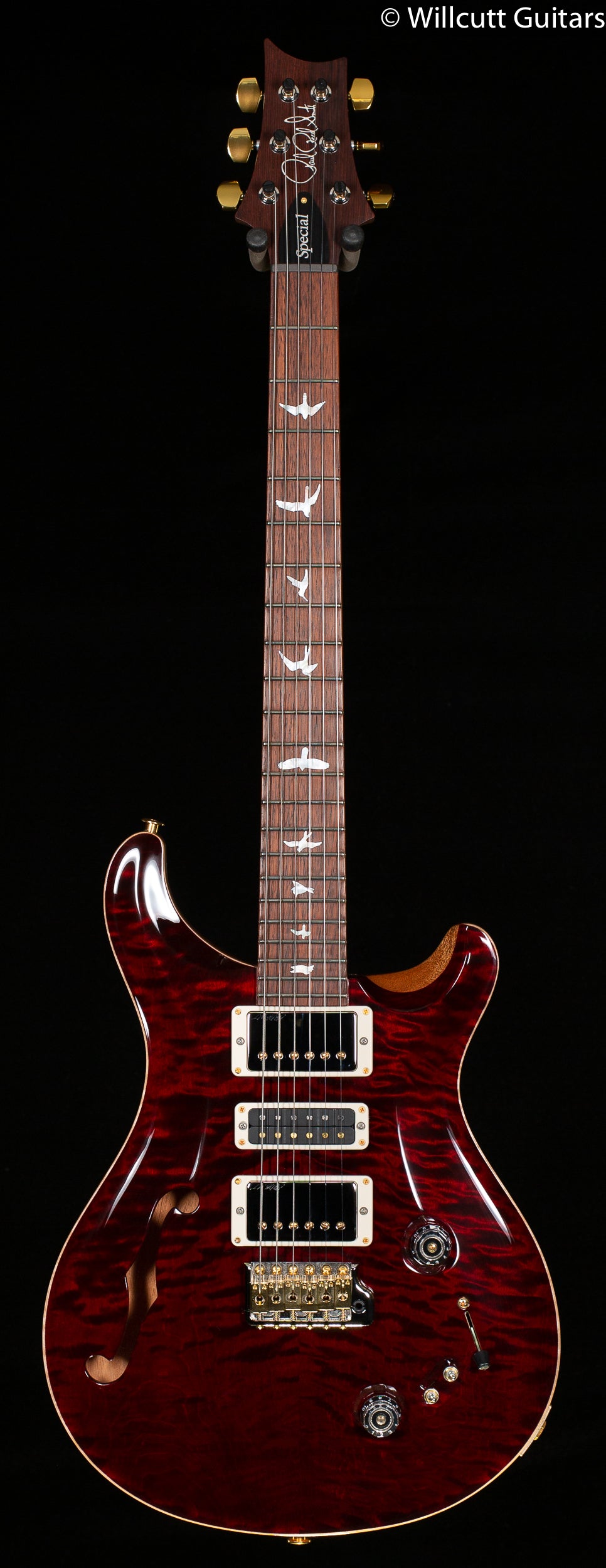 PRS Wood Library Special Semi-hollow Red Tiger Quilt Maple 10 Top