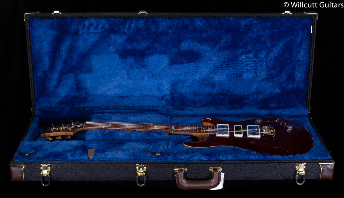 PRS Wood Library Special Semi-hollow Red Tiger Quilt Maple 10 Top