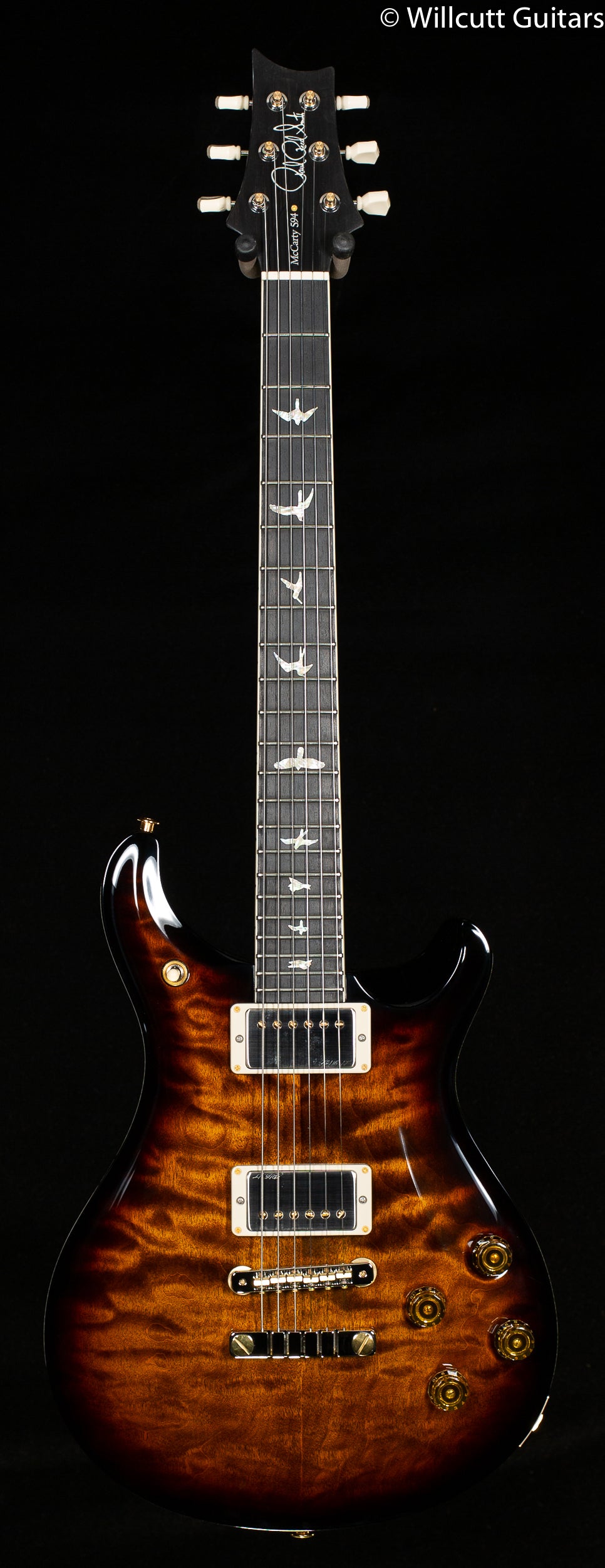 PRS McCarty 594 Black Gold Wraparound Burst Quilt 10 Top Artist Flame Maple Neck