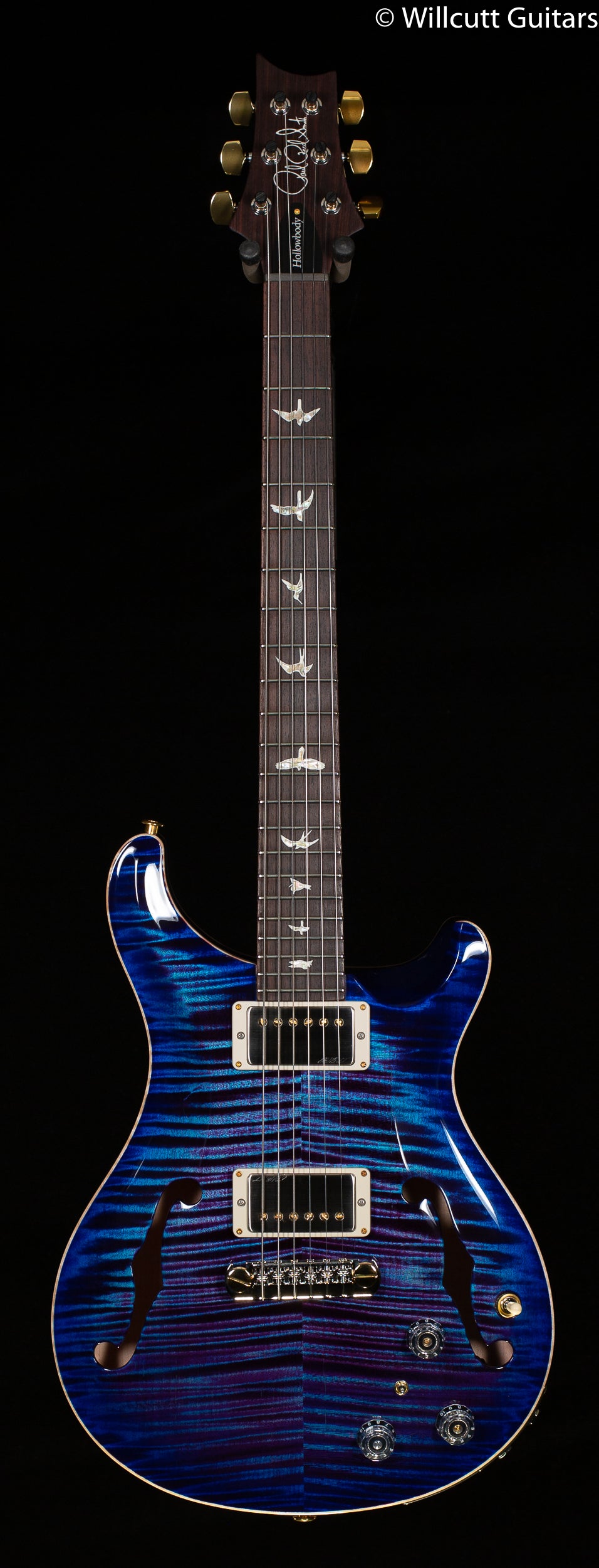 PRS Hollowbody II Piezo Violet Blue Burst 10 Top